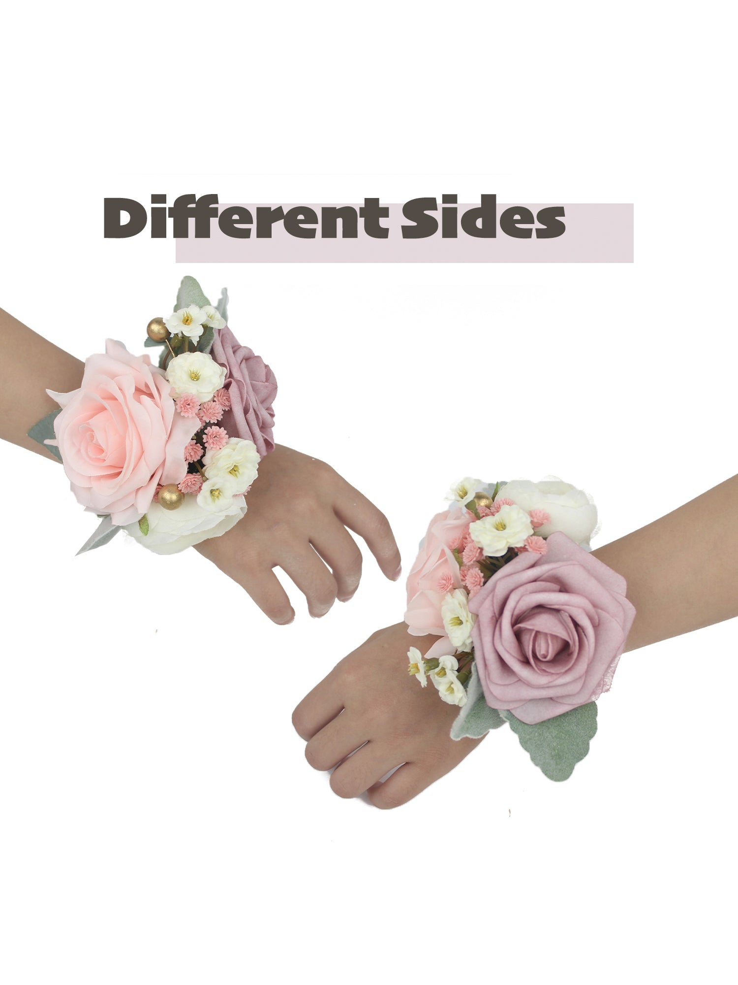 Corsage en boutonnière set Dusty Rose