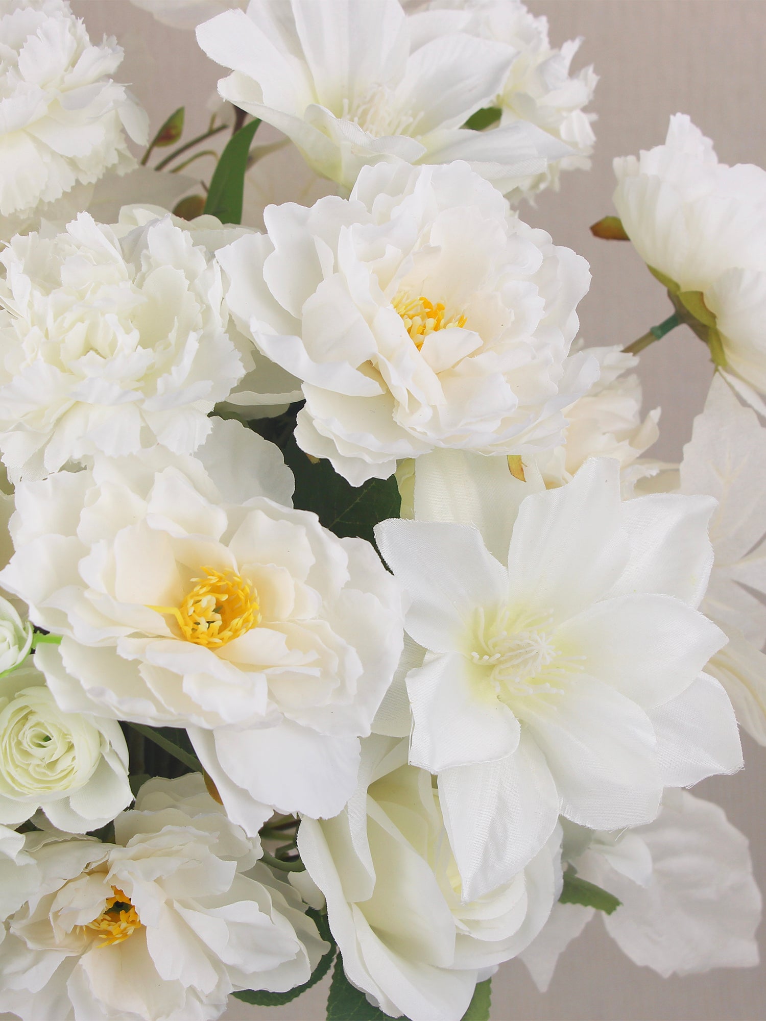 15 inch wide Pure White Bridal Bouquet