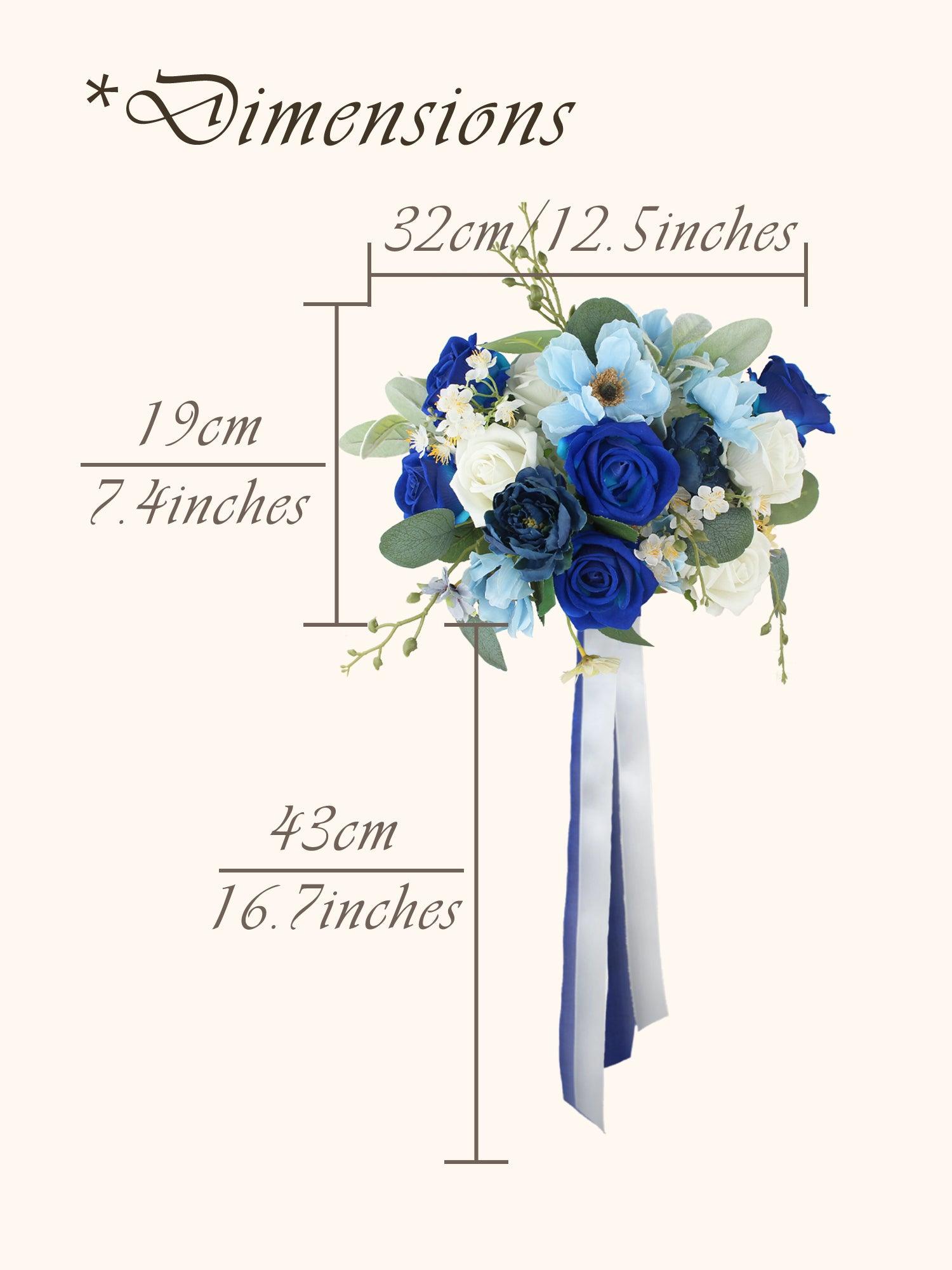 Sapphire Blue Bridal Bouquet - Rinlong Flower