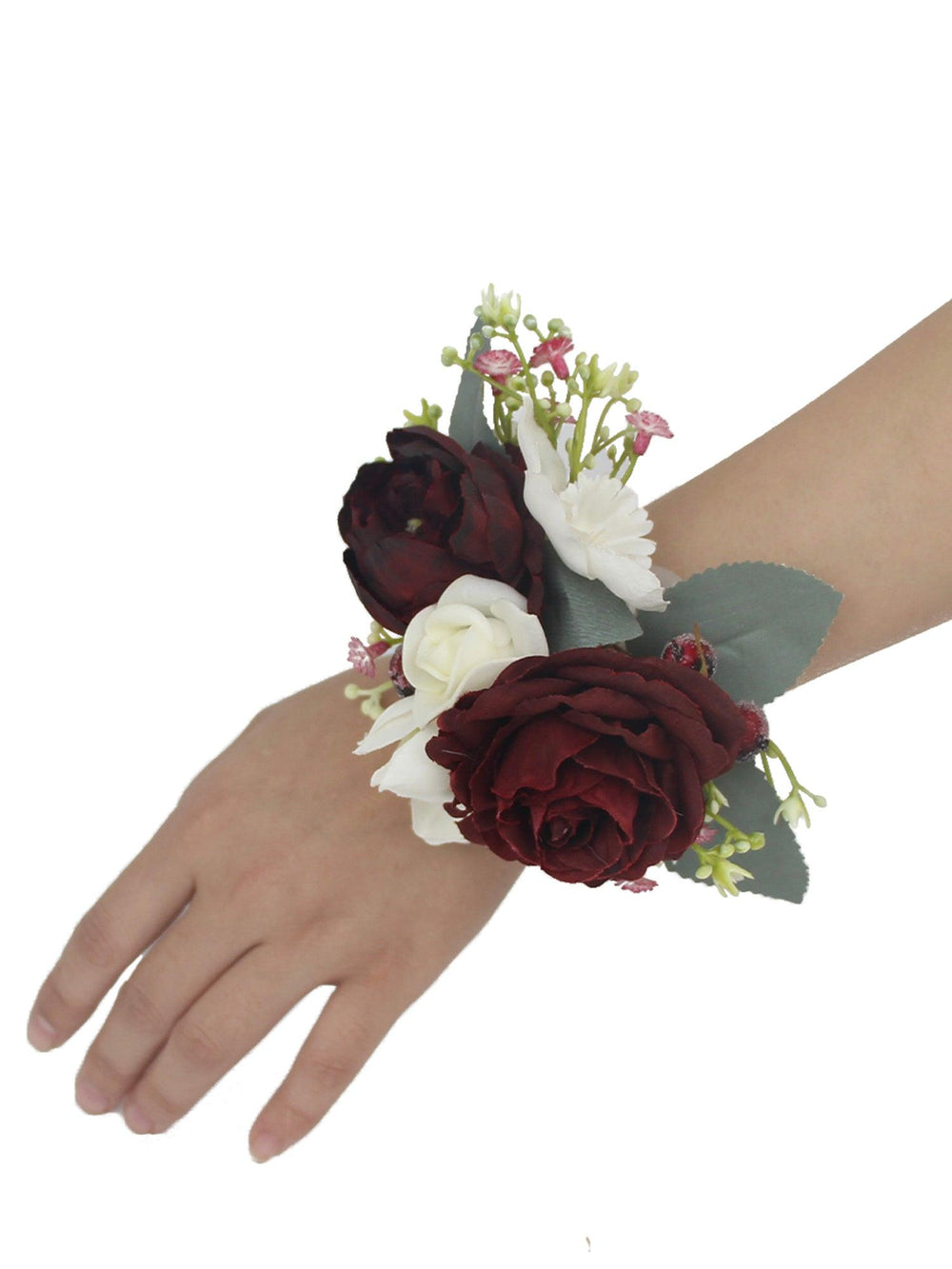 Baywell Wrist Corsages for Wedding (Set of 4), Blush & Pink Corsages with  Ribbon for Wedding Mother of Bride and Groom, Prom Flowers 